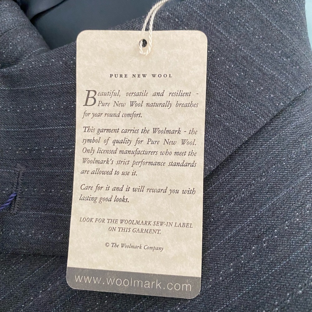 NWT ALEXANDRE LONDON 42S Pinstripe gray suit - Picture 11 of 12